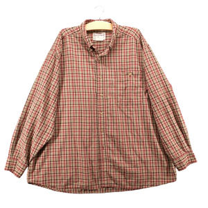 Wrangler Rugged Wear Men's Button-Down Shirt Multicolor Plaid XXL Distressed